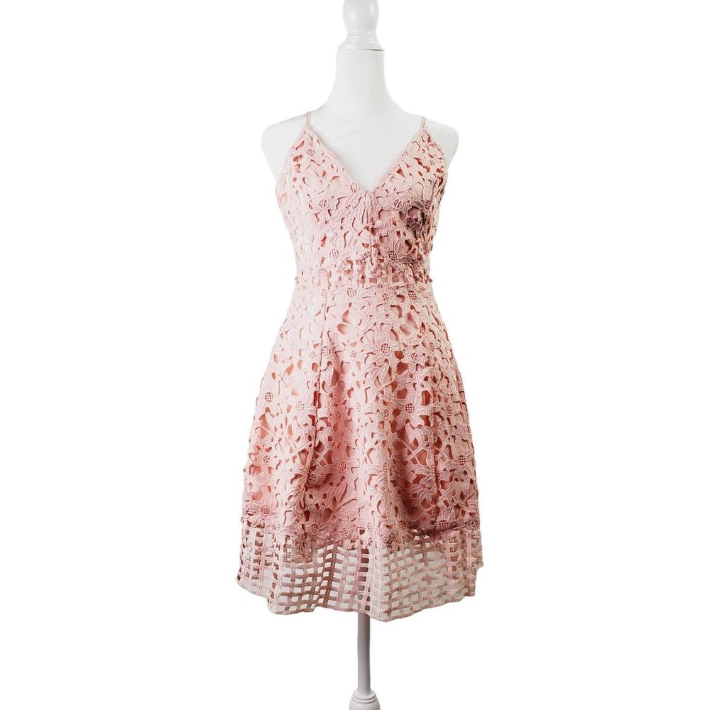 Lovers + Friends Bellini LaceDress in Veiled Rose, Sz S - Picture 4 of 12